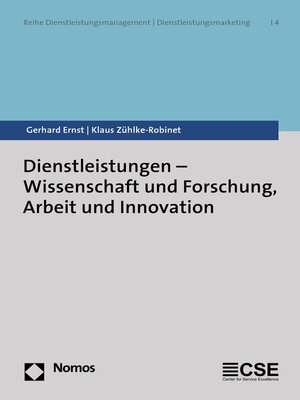 cover image of Dienstleistungen--Wissenschaft und Forschung, Arbeit und Innovation